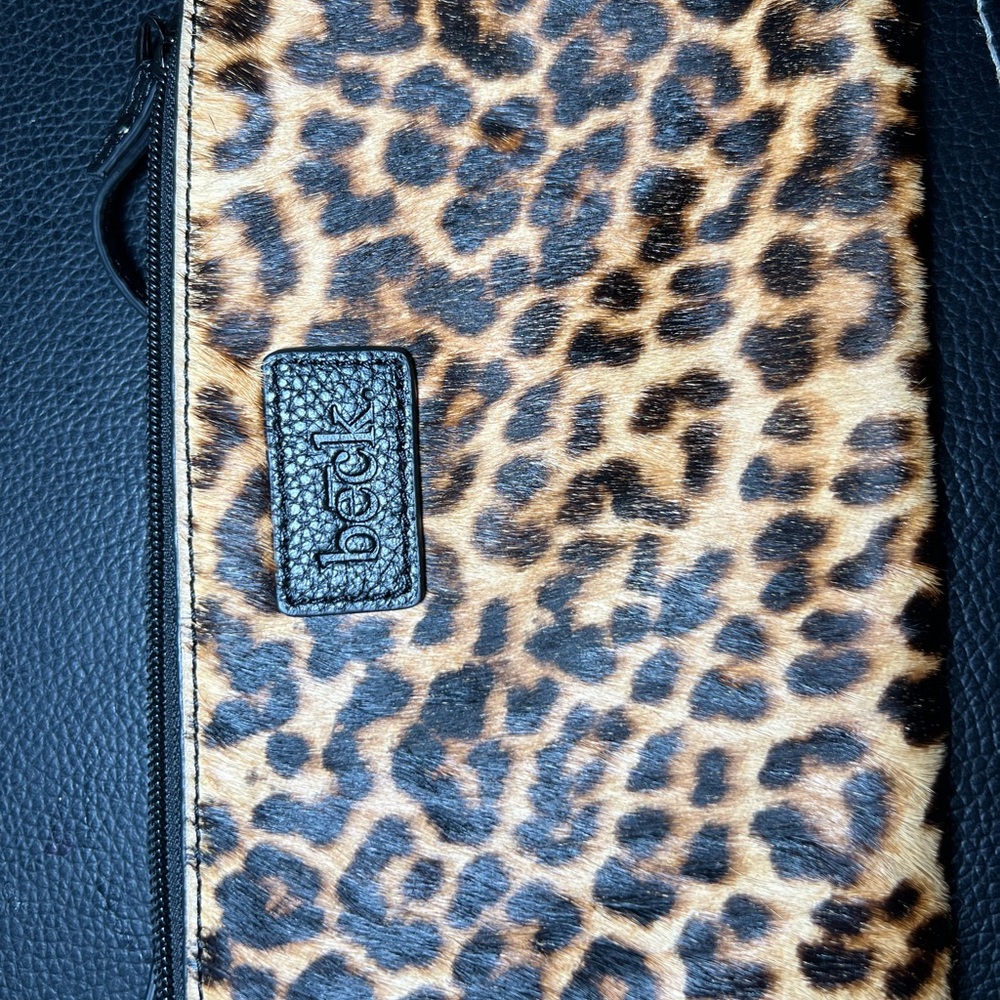 Beck Wild Child Leopard wristlet (retired)